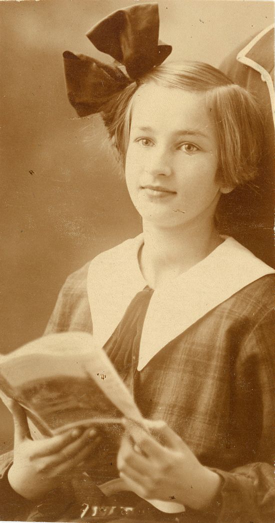 Jenny Cochius als tiener, 1925
