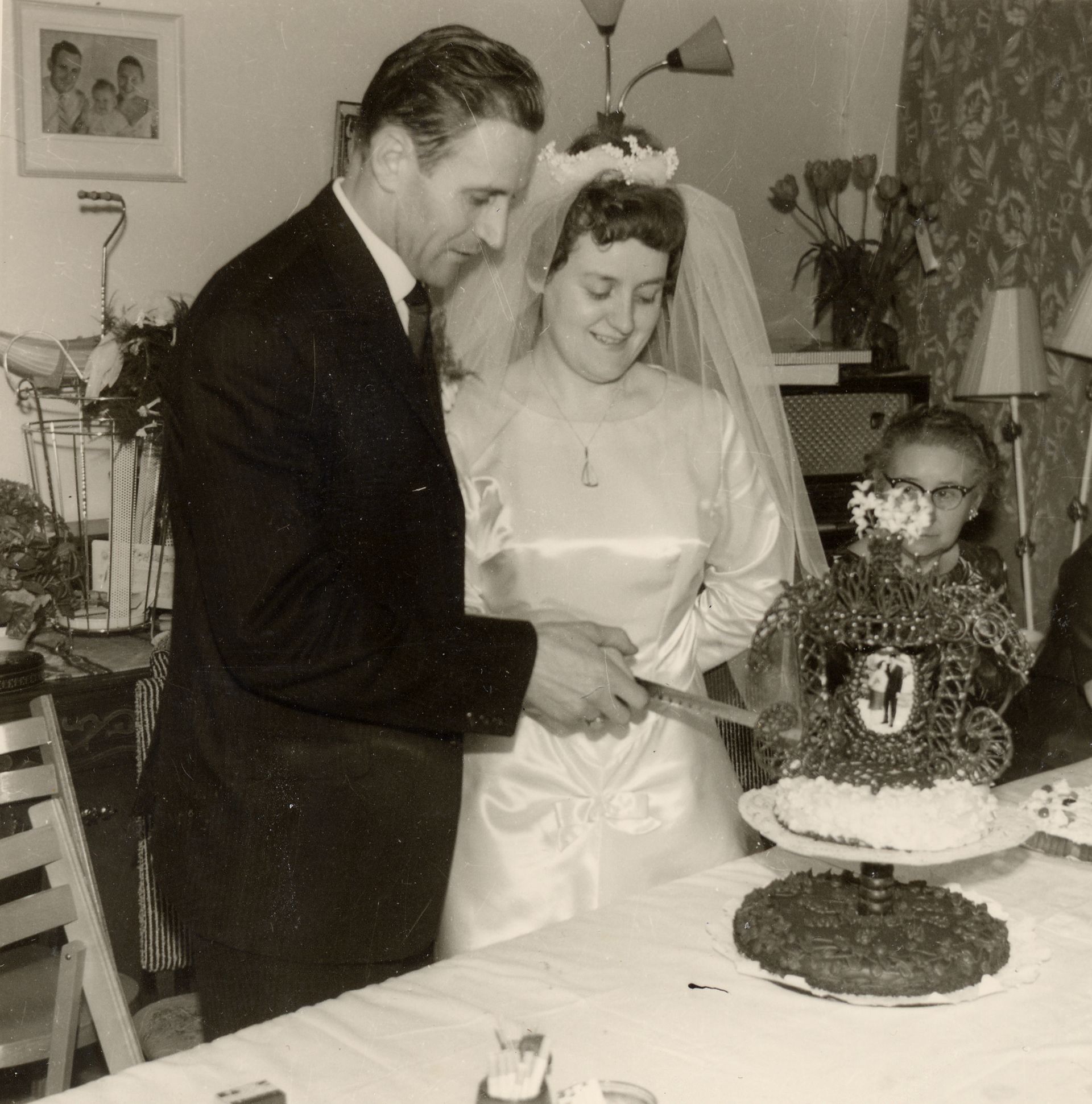 Huwelijk van een Italiaanse gastarbeider, jaren vijftig vorige eeuw.