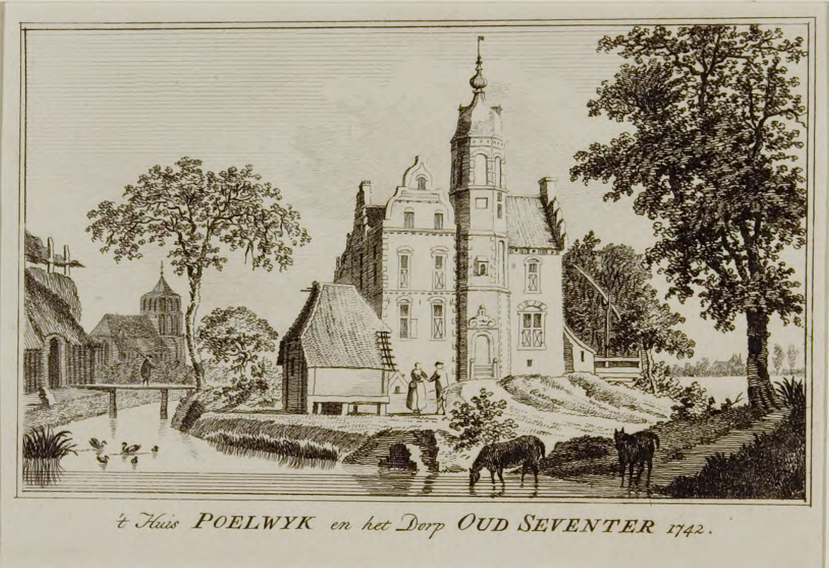 Huis Poelwijk in de 18e eeuw