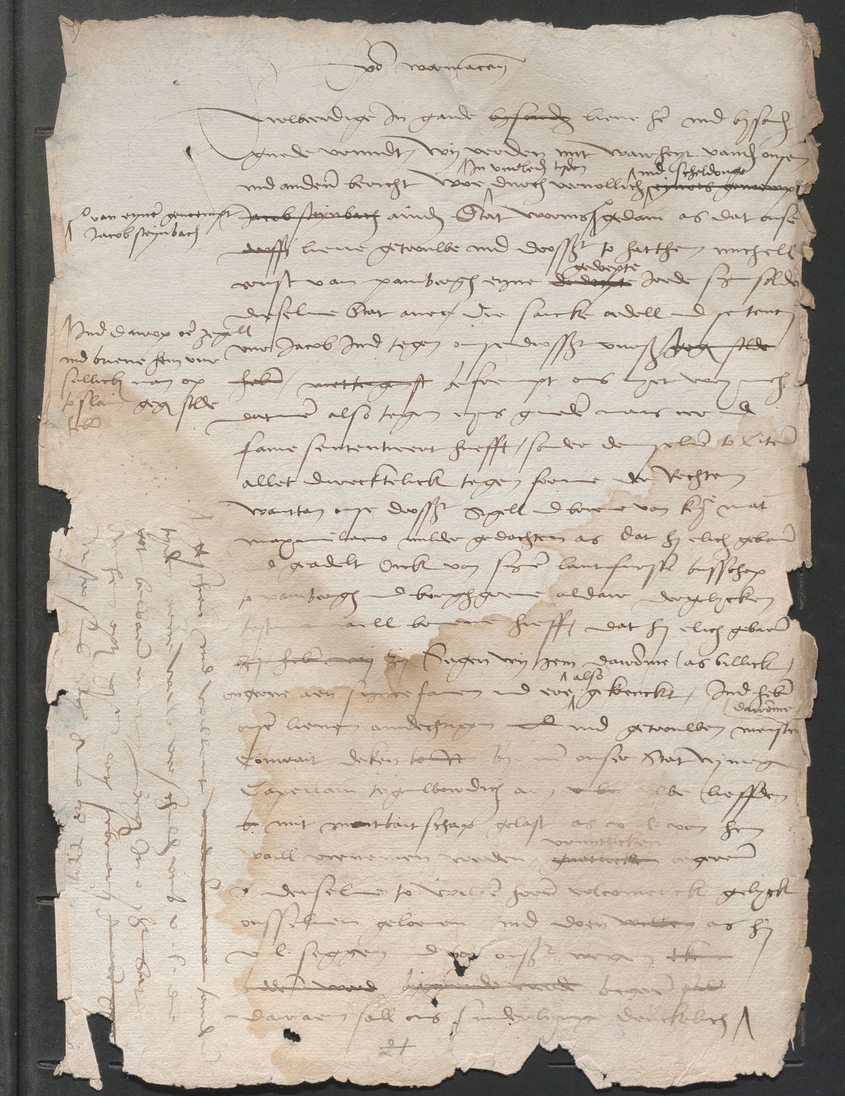 Geloofsbrief van hertog Karel uit 1522