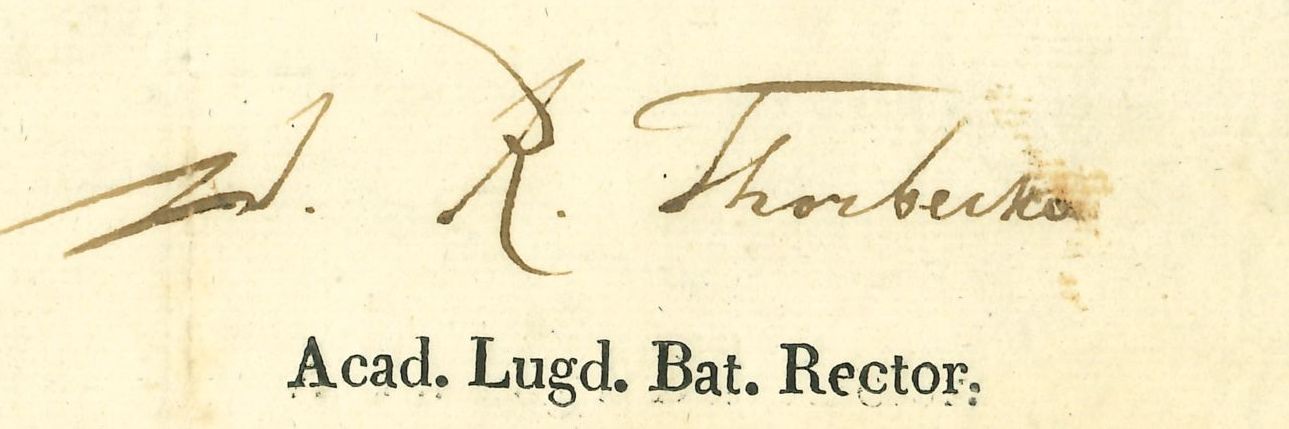 Handtekening van Thorbecke