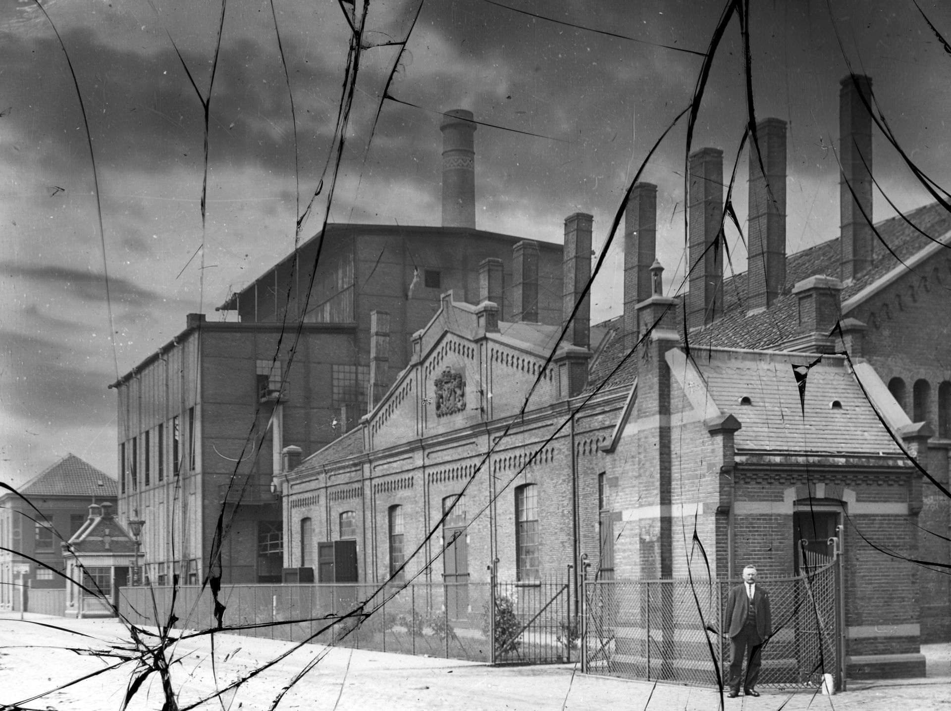Gemeentelijke Gasfabriek, 20e eeuw (mogelijk 1906 of iets later). 